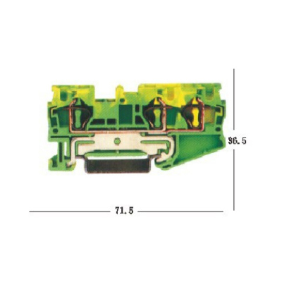 回拉式直通（接地）FX-4-TWIN-PE