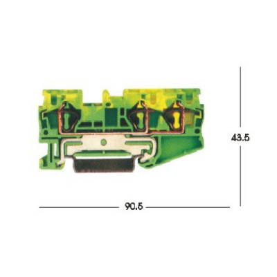 回拉式直通（接地）FX-6-TWIN-PE